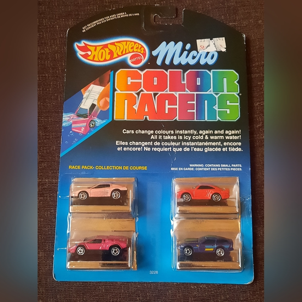 1988 Hot Wheels Micro Color Racers, #3226 Race Pack, New in Pack! - Picture 1 of 3